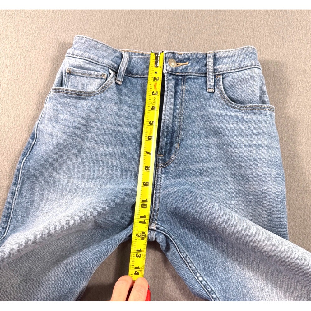 Hollister Dad Jeans Ultra High Rise Light Wash Straight Leg W25 L31 Casual - Picture 11 of 12